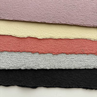 SOLD OUT: French Handmade HEAVYWEIGHT Paper: 5 Large Mixed Colors