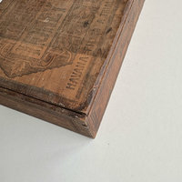 SOLD: Wooden 2-Compartment Cigar Box: Honey Suckle 