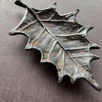 Patina Metal Leaf Tray: 1