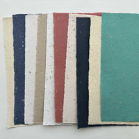 SOLD OUT: French Handmade Paper: 10 Mixed Colors + Inclusions