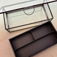 Leaded Glass Box with Galvanized Insert