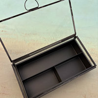 Leaded Glass Box with Galvanized Insert