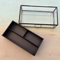 Leaded Glass Box with Galvanized Insert