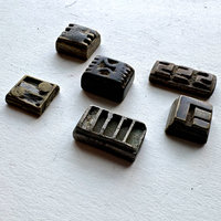 African Mini Jewelry Molds: Set of 6