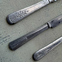 Vintage Metal Mini Knife Set