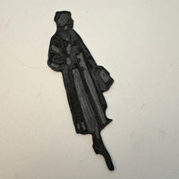 SOLD: Vintage Printers Plate: Fancy Lady Small