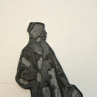 SOLD: Vintage Printers Plate: Fancy Lady Small