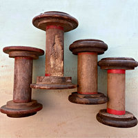Vintage Wooden Spool: Large