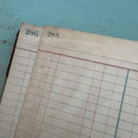 SOLD: Antique Unused Ledger Book