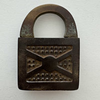 Antique Metal Lock Trio