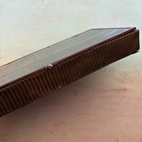 Brass and Leaded Glass Box: Long