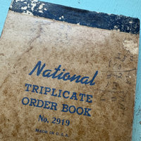 Vintage Triplicate Receipt Order Book