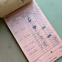 Vintage US Tobacco Company Inventory Book 1