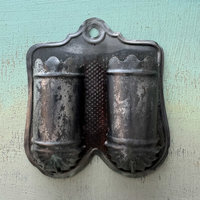 Antique Tin Match Safe