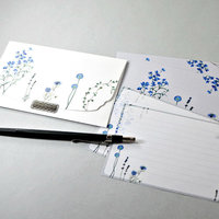 Letter Set: Blue Flowers