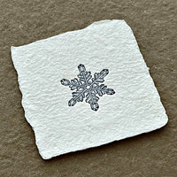 Handmade Paper Letterpress Mini: Snowflake