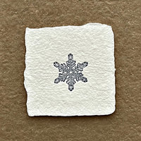 Handmade Paper Letterpress Mini: Snowflake