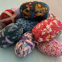 Stitched & Wrapped Upcycled Sari Cotton Remnant Strip
