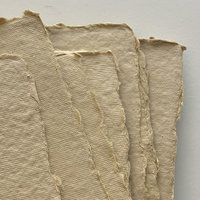 Handmade Cotton Paper Set of 10: Soft Ochre