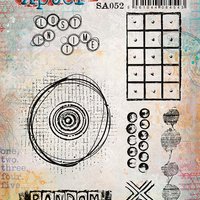 PaperArtsy 52 Cling Rubber Stamp Set