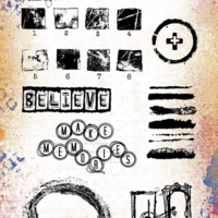 Seth Apter PaperArtsy Cling Rubber Stamp Trio: 49, 50, 51