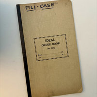 SOLD: Fascinating Vintage Ledger: Pill Case