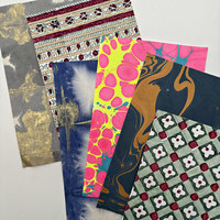 Block Printed/Marbled/Tie Dyed Paper