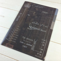 Clear 3-Pocket Folder: Vintage Dark