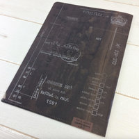 Clear 3-Pocket Folder: Vintage Dark