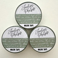 Lauren Phelps Designs Washi Tape: French Text Sage