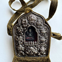 Tibetan Prayer Box Necklace: Temple Arch