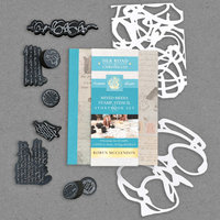 Robyn McClendon Mixed-Media Stamp, Stencil, and Storybook Set: European Scripts