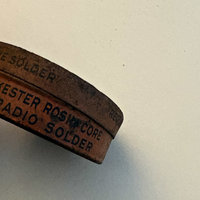 SOLD: Vintage Round Radio Solder Tin