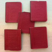 SOLD: Mini Red Luxart Library Books: Set 1