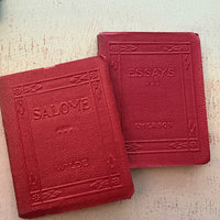 SOLD: Mini Red Luxart Library Books: Set 1