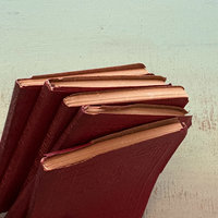 SOLD: Mini Red Luxart Library Books: Set 1