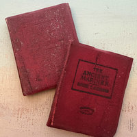 SOLD: Mini Red Luxart Library Books: Set 2