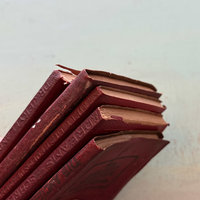 SOLD: Mini Red Luxart Library Books: Set 2