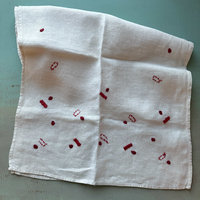 SOLD: Vintage Embroidered Linen Runner