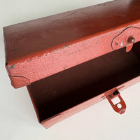 SOLD: Vintage Metal Box: Vermilion