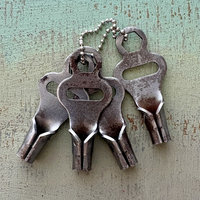 SOLD: Vintage Skate Keys: Set of 4