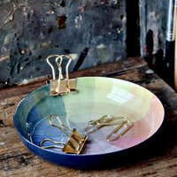 Enamel Artisan Tray: Color Wheel