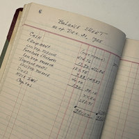 SOLD: 1955 Vintage Ledger: Peg's Ceramic Shop