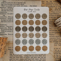 Savannah Scribbles Circle Stickers: Book Page