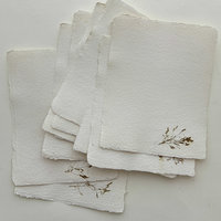 SOLD OUT: French Handmade Paper: 10 Ivory Cover Weight + Single Inclusion