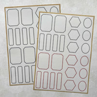 Spellbinders Matte Stickers: Borders & Labels