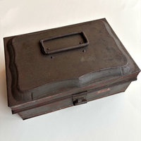 Antique Spice Caddy with Round Tins