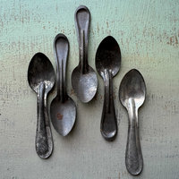 Vintage Metal Ice Cream Spoon Set 1