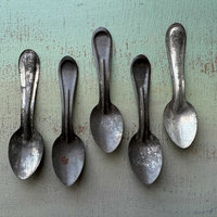 Vintage Metal Ice Cream Spoon Set 1