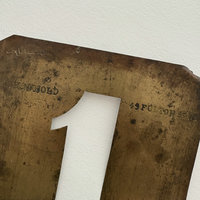 SOLD: 1890 LARGE Brass Numbers Set: 0-9 